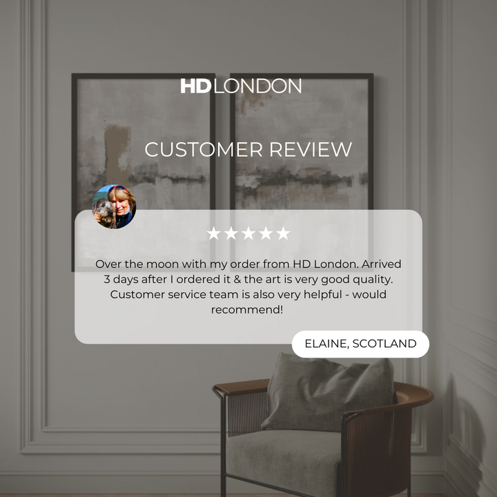 Abstract Art set of 2 prints - Nude & Grey Clouds