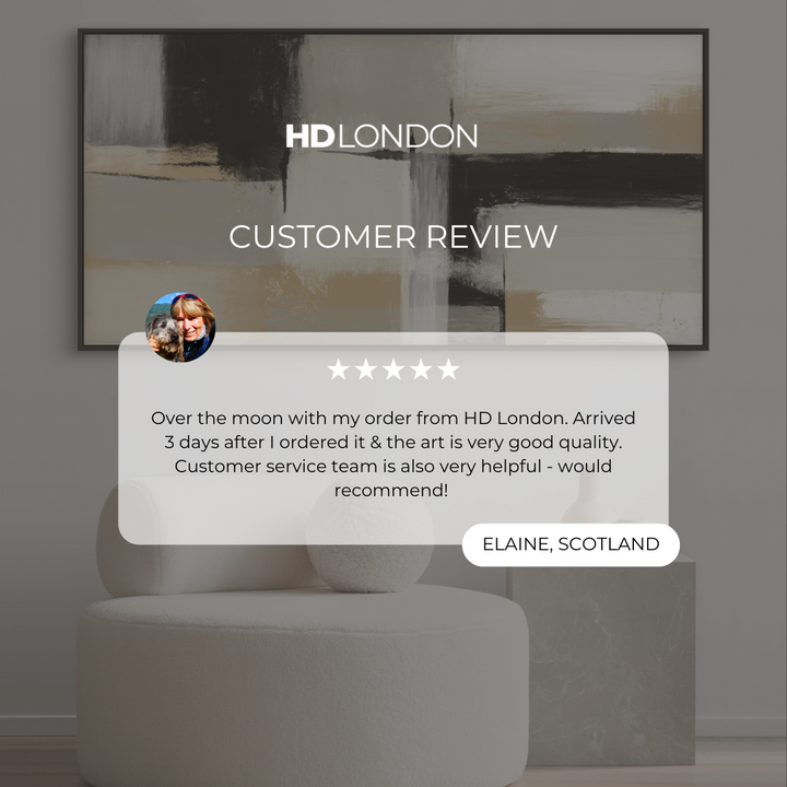 Framed Canvas - Neutral Blocks