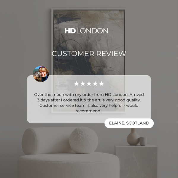 Framed Canvas - Blue Abyss