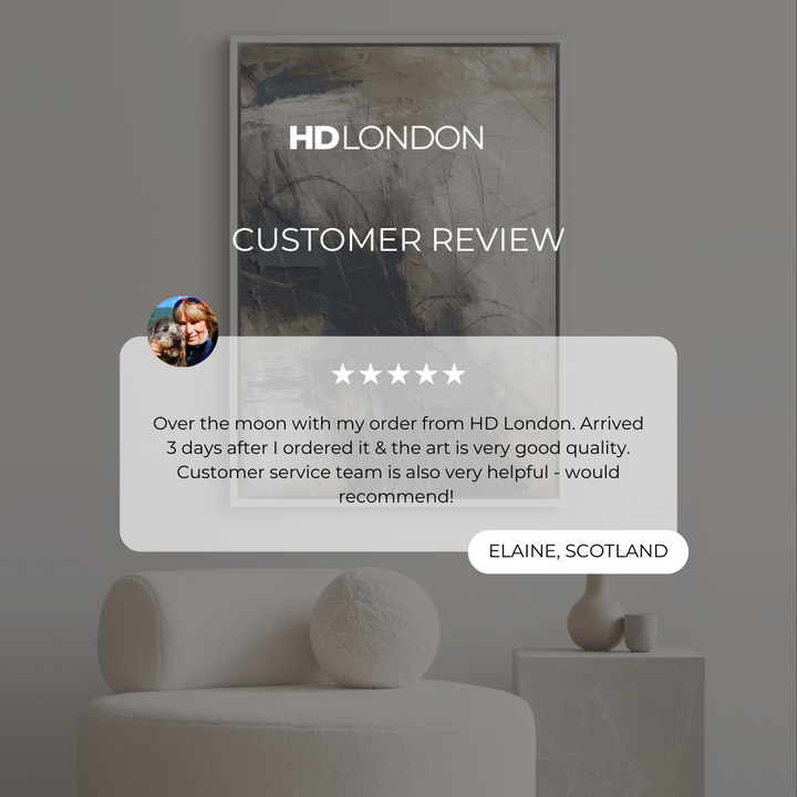 Framed Canvas - Blue Abyss