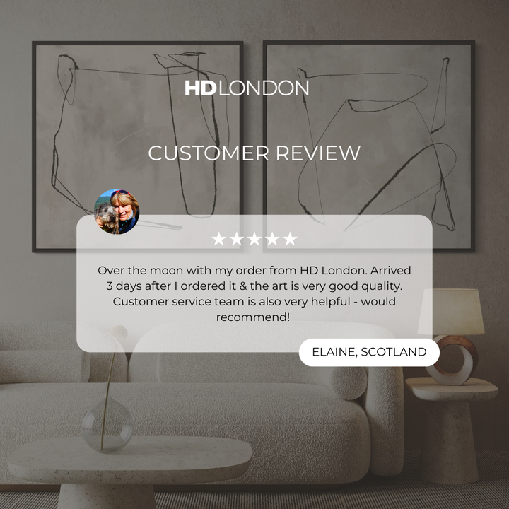 Framed Canvas Set of 2 - Grey Horizon