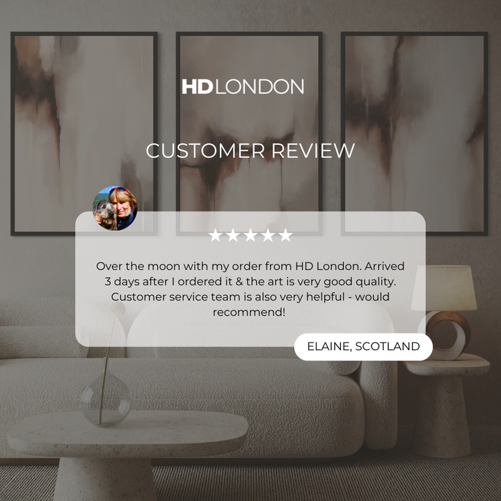 Set of 3 Framed Canvas - Silent Ember