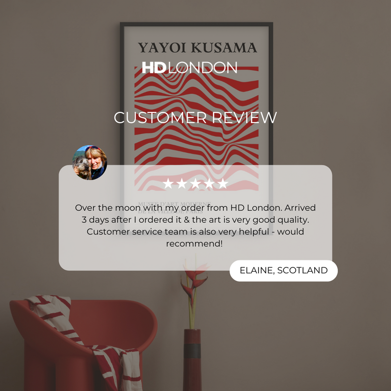 Set of 1 - Abstract Art 'Yayoi Kusama'