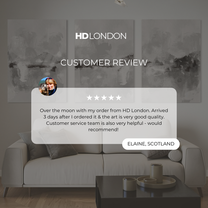 Abstract Canvas Set of 3 - Clouded Horizons