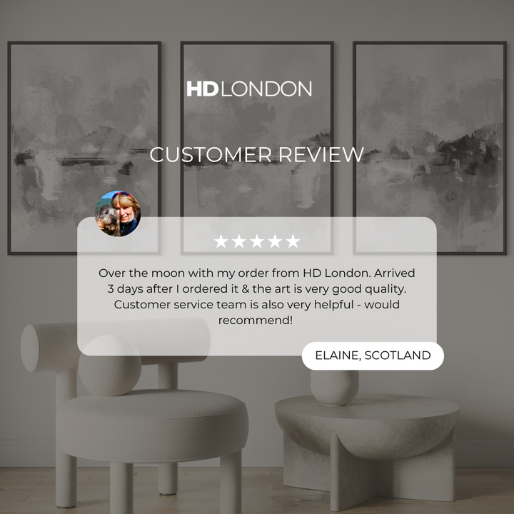 Set of 3 Framed Canvas - Clouded Horizons