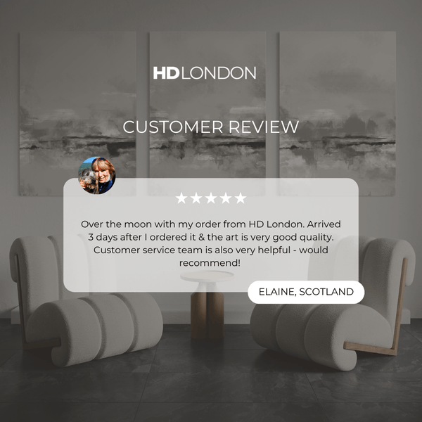 Abstract Canvas Set of 3 - Grey Rome