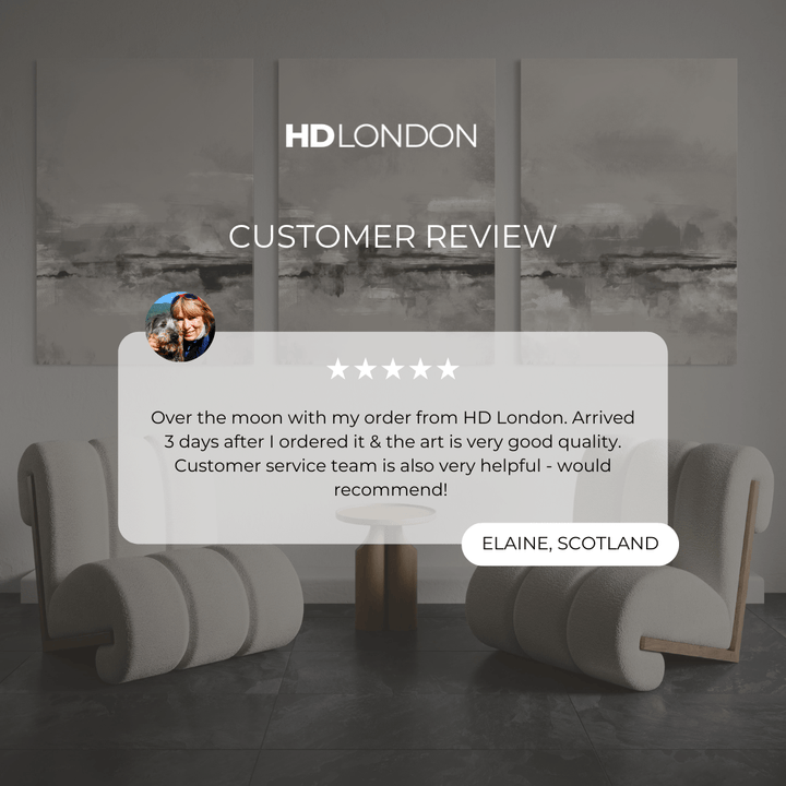 Abstract Canvas Set of 3 - Grey Rome