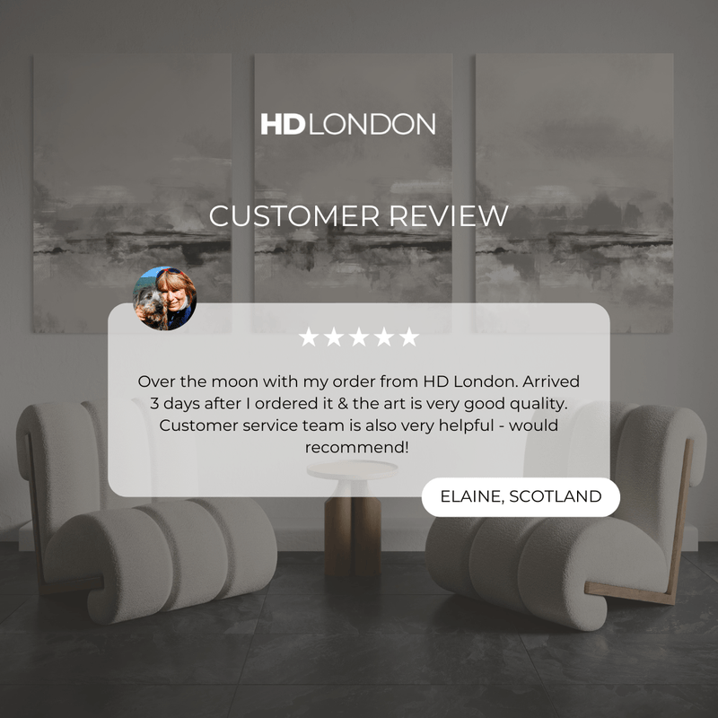 Abstract Canvas Set of 3 - Grey Rome