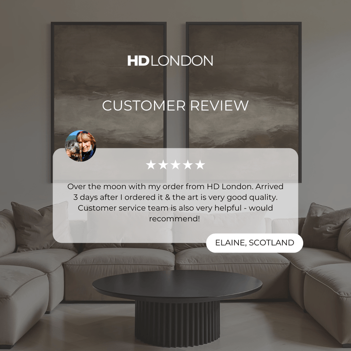 Framed Canvas Set of 2 - Mocha Brown