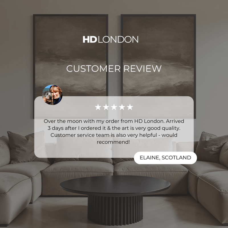 Framed Canvas Set of 2 - Mocha Brown