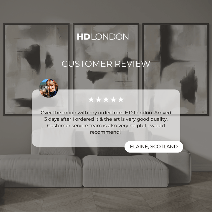 Set of 3 Framed Canvas - Cadiz Grey