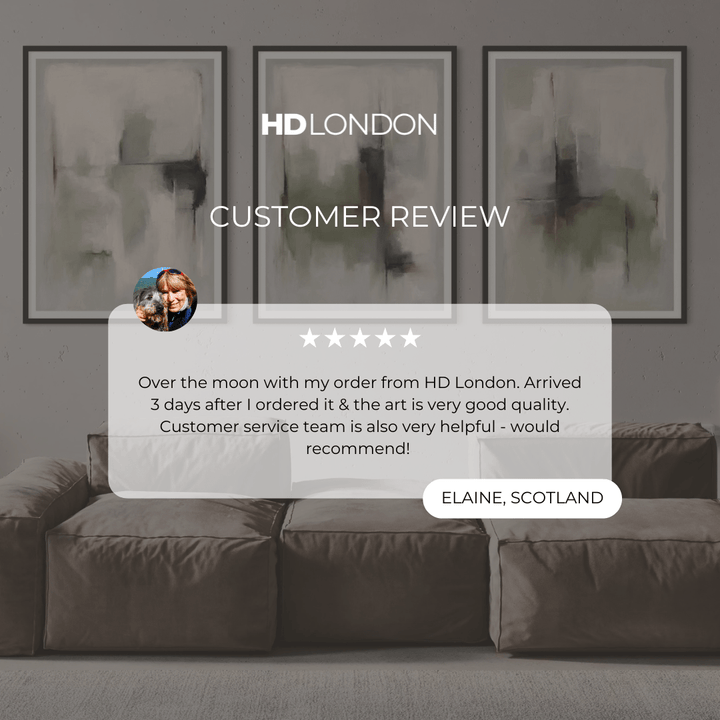 Abstract Art set of 3 prints - Tuscany Green