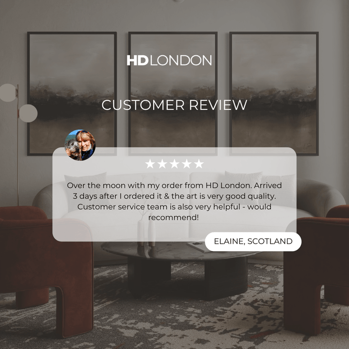 Set of 3 Framed Canvas - Mocha Dusk