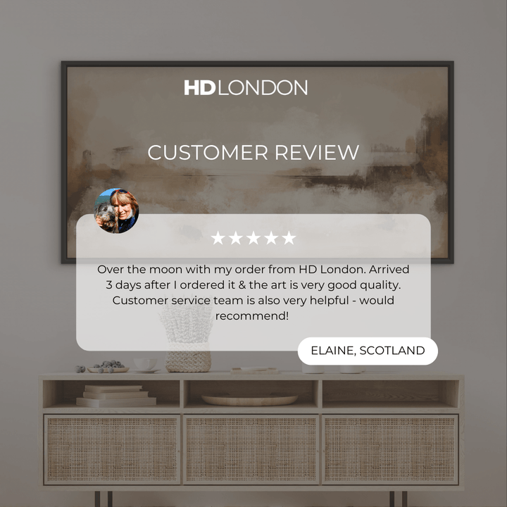 Framed Canvas - Seville Red