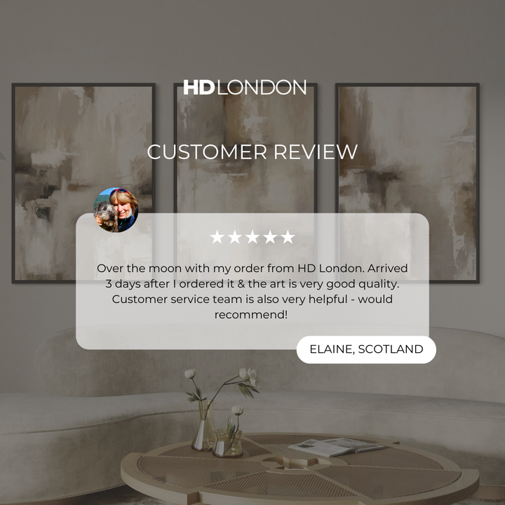 Set of 3 Framed Canvas - Santorini