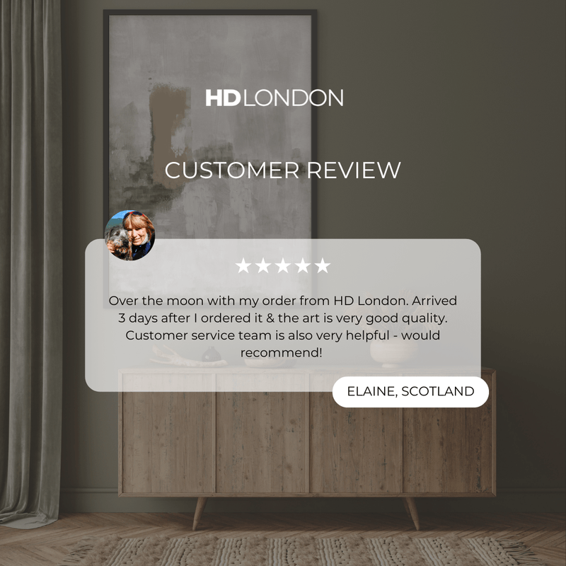 Set of 1 - Abstract Art 'Nude & Grey Clouds'