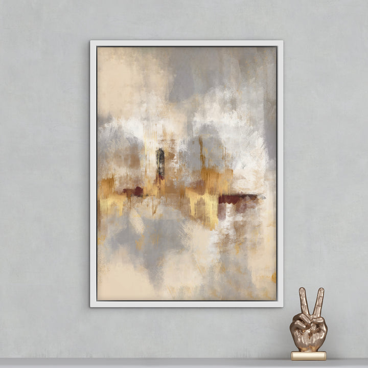 Framed Canvas  - Gold Serenity