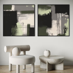 Framed Canvas Set of 2 - Urban Fragments