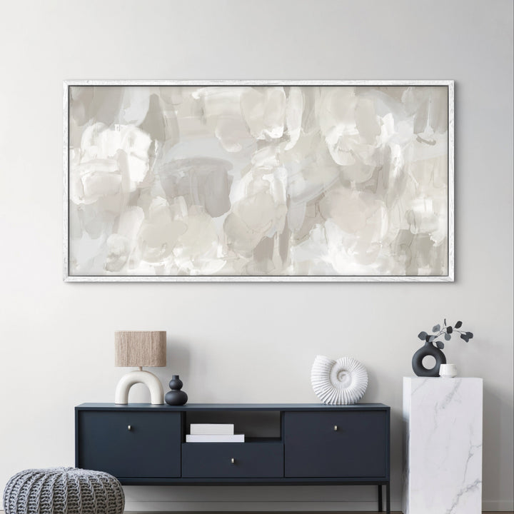 Modern Wall Canvas for Living Room – Featuring Console Table with Decorative Accents