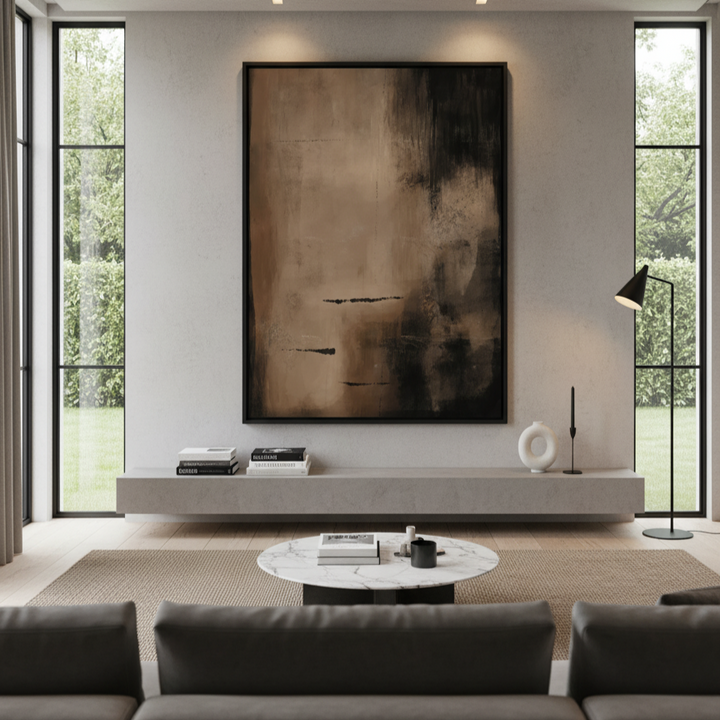 Framed Canvas - Charcoal Nights