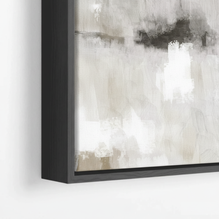 Framed Canvas Set of 2 - Nude and Grey Clouds