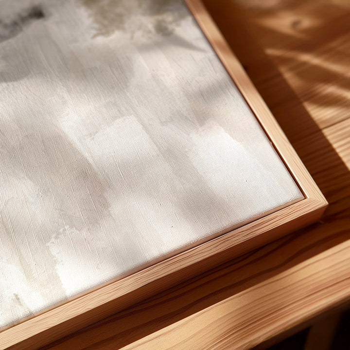 Framed Canvas Set of 2 - Nude and Grey Clouds