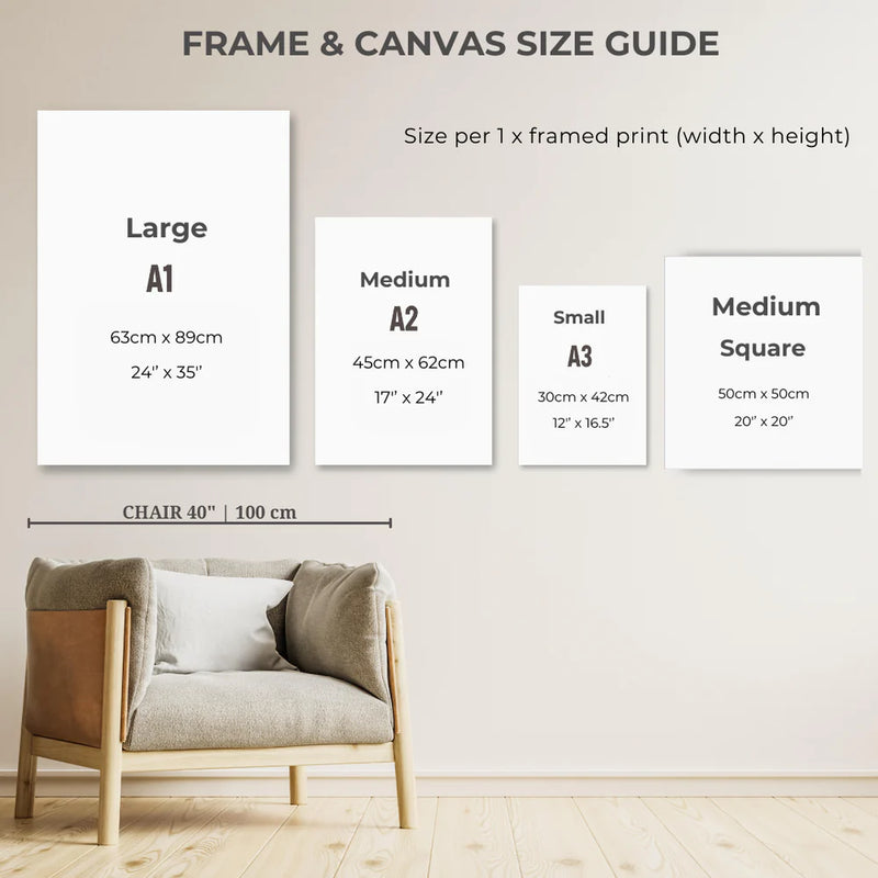 Framed Canvas Set of 2 - Grey Storm