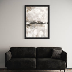 Set of 1 - Abstract Art 'Nude & Grey Clouds'