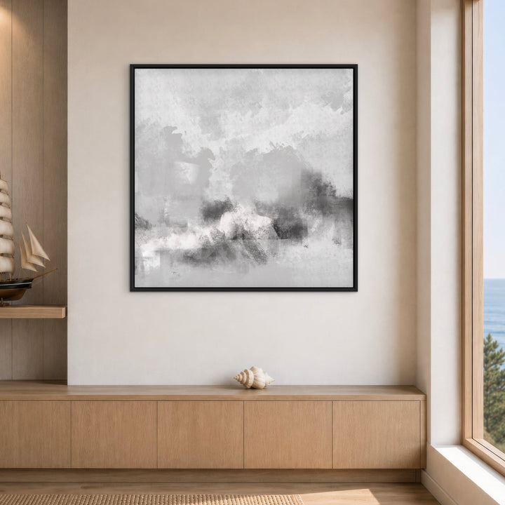 Framed Canvas - Grey Sorrento