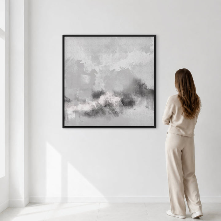 Framed Canvas - Grey Sorrento