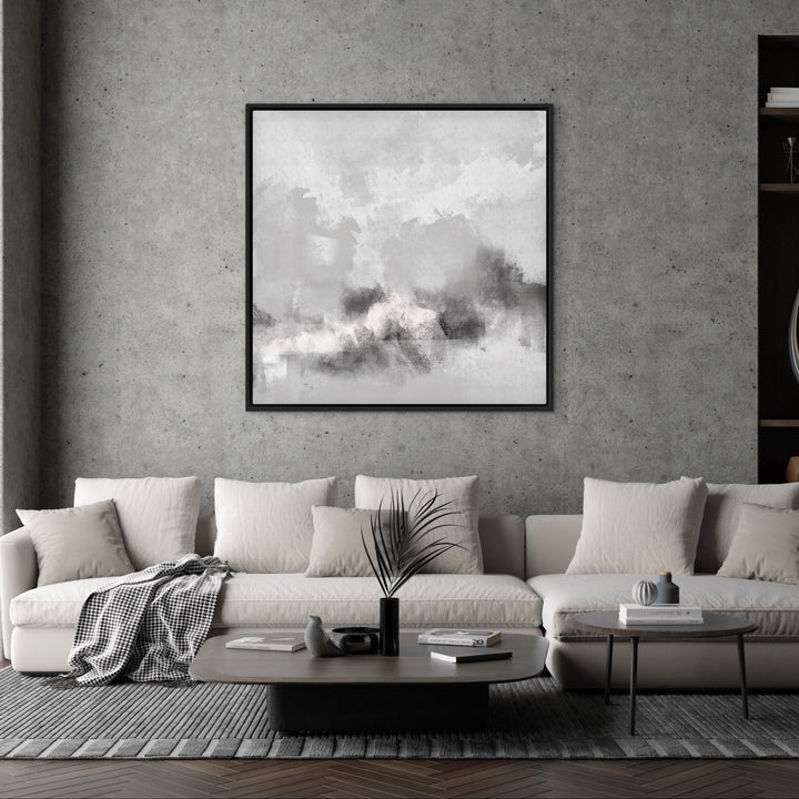 Framed Canvas - Grey Sorrento