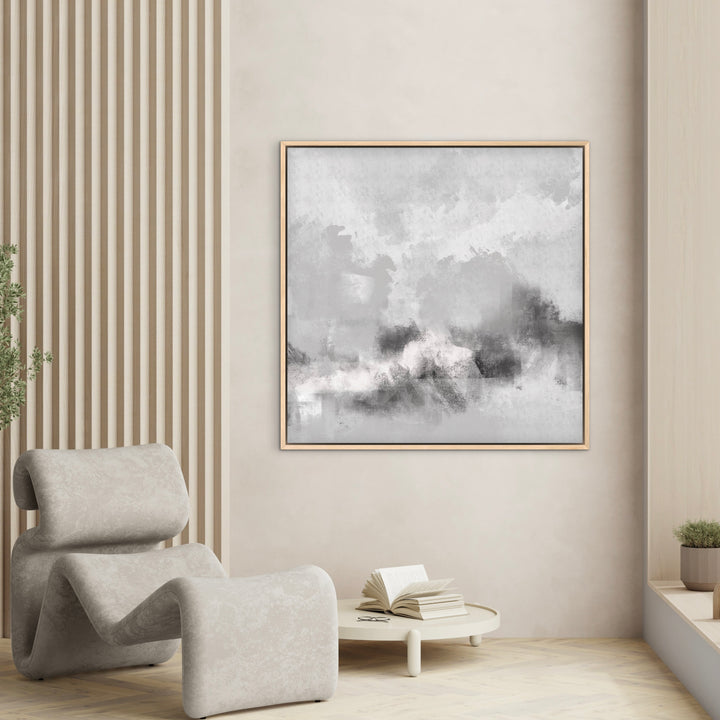 Framed Canvas - Grey Sorrento