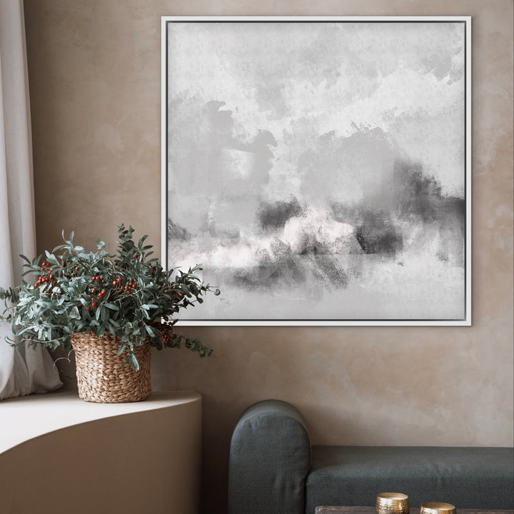 Framed Canvas - Grey Sorrento