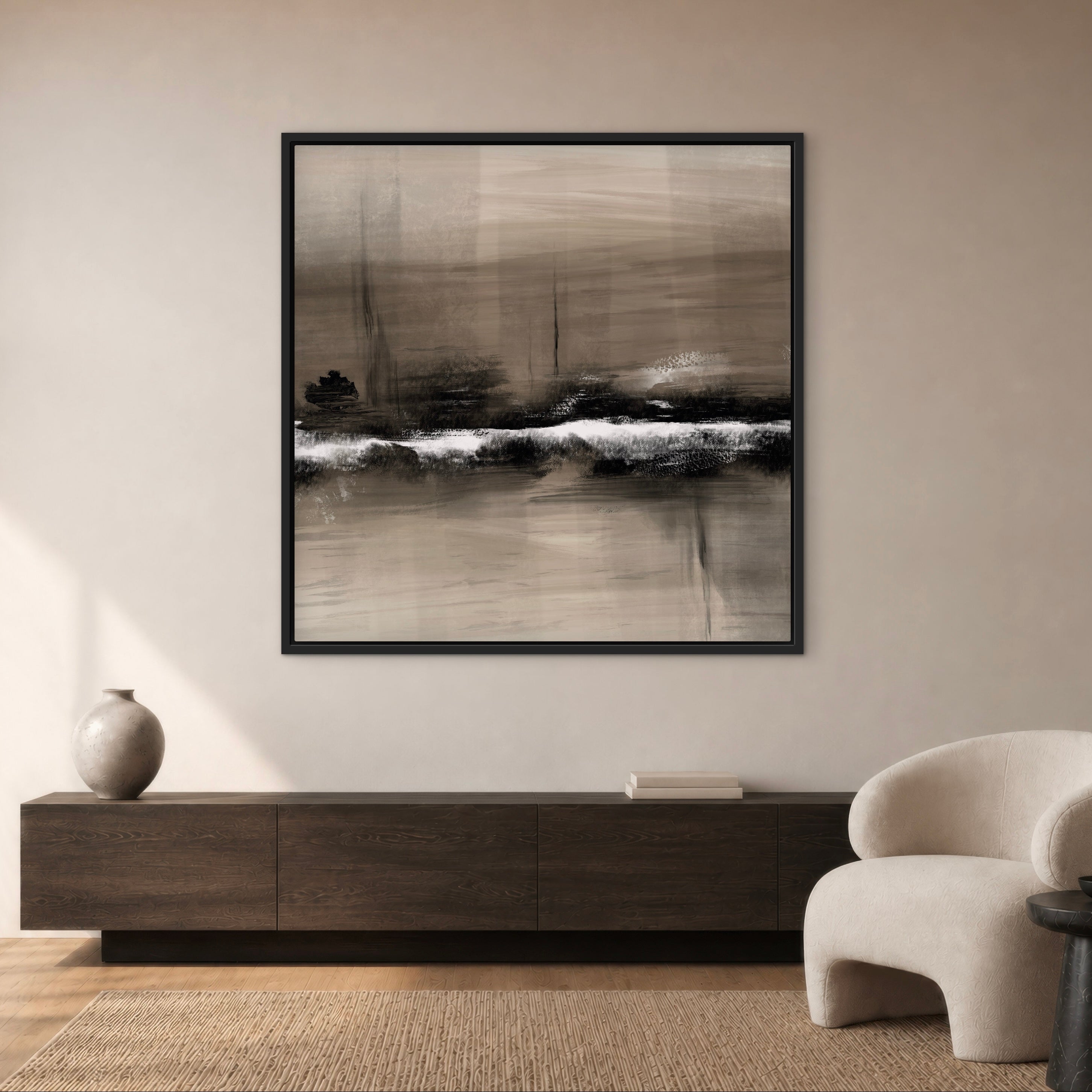 Framed Canvas - Dusk Reflection