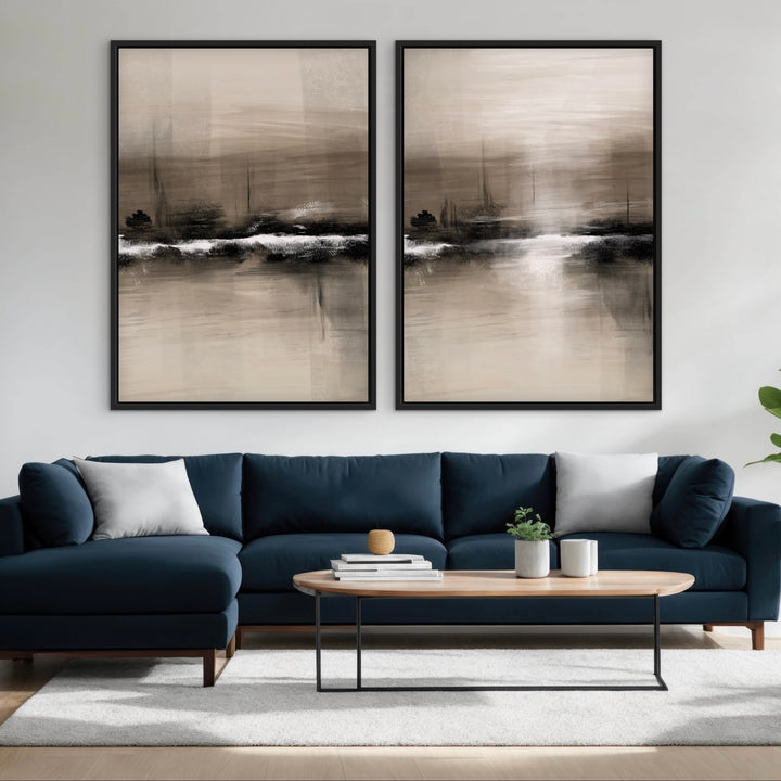 Framed Canvas Set of 2 - Dusk Reflection