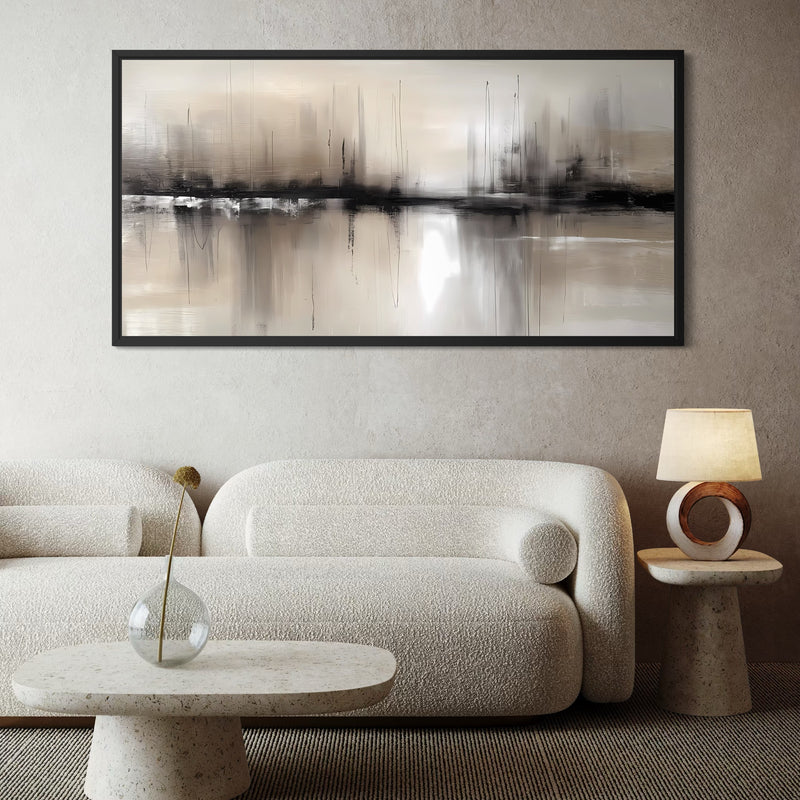 Framed Canvas - Dusk Line
