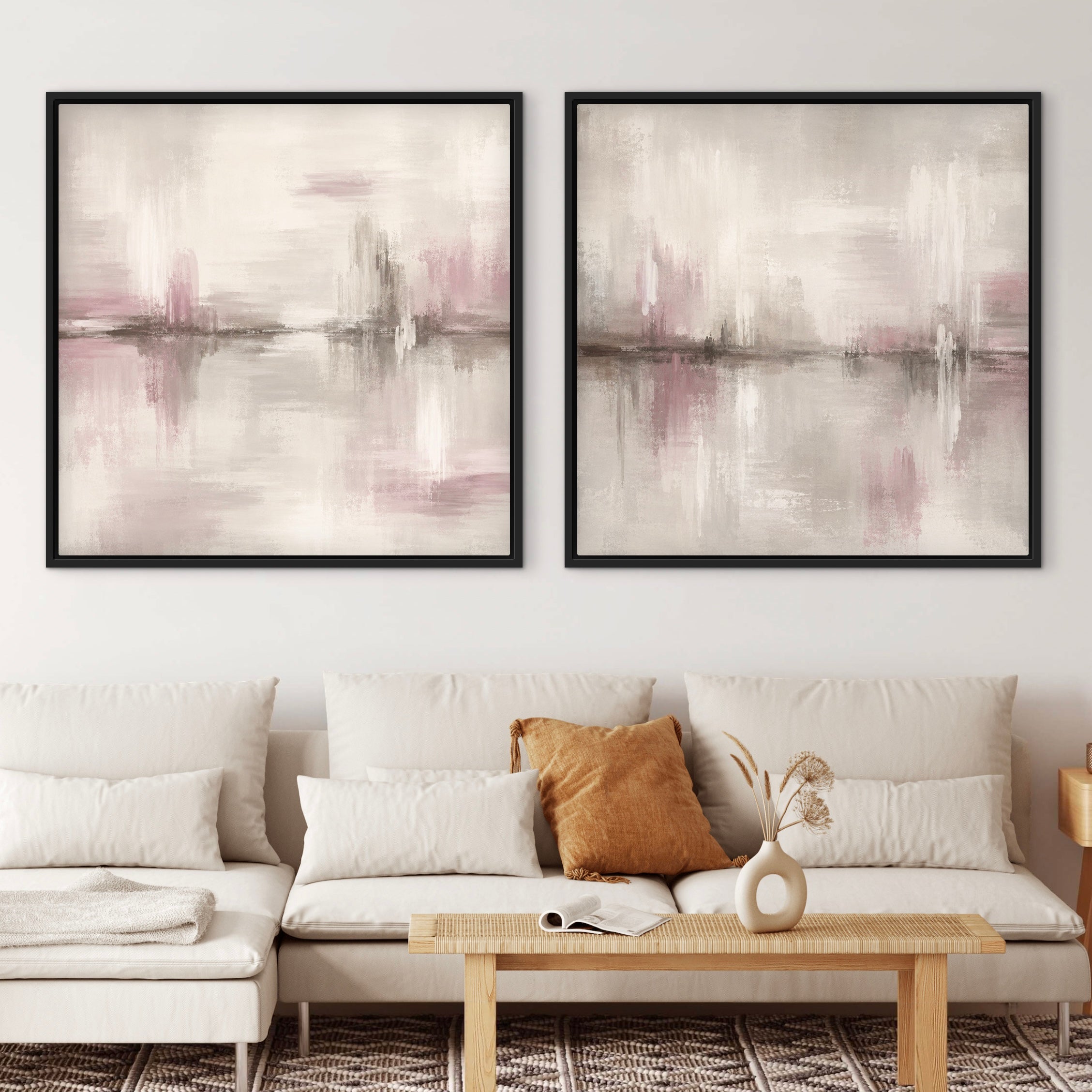 Gerahmtes Leinwandbild 2er-Set – Sorrent
