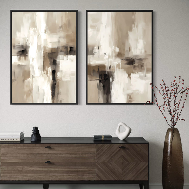 Framed Canvas Set of 2 - Soft Fragments