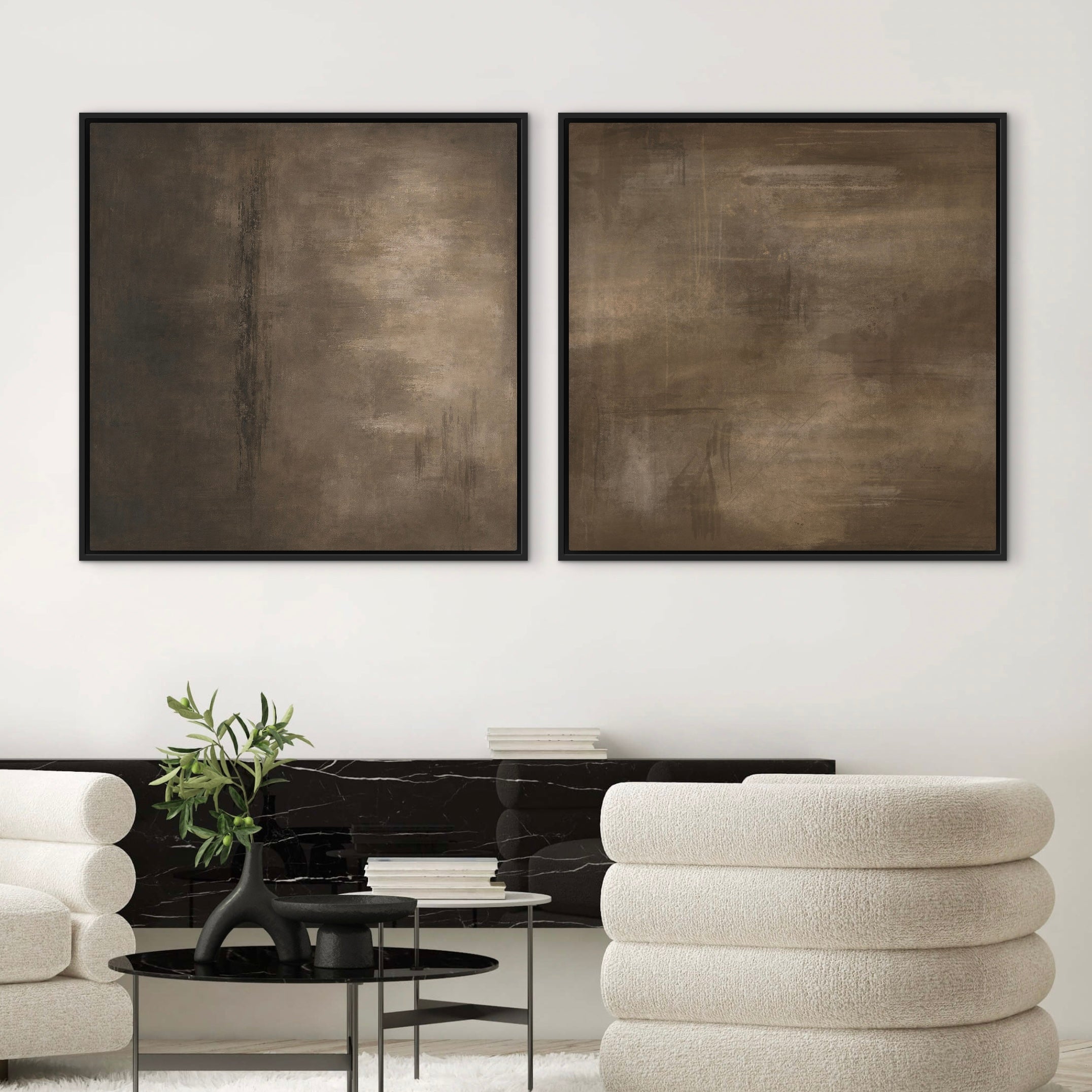 Gerahmtes Leinwandbild 2er-Set – Sorrent