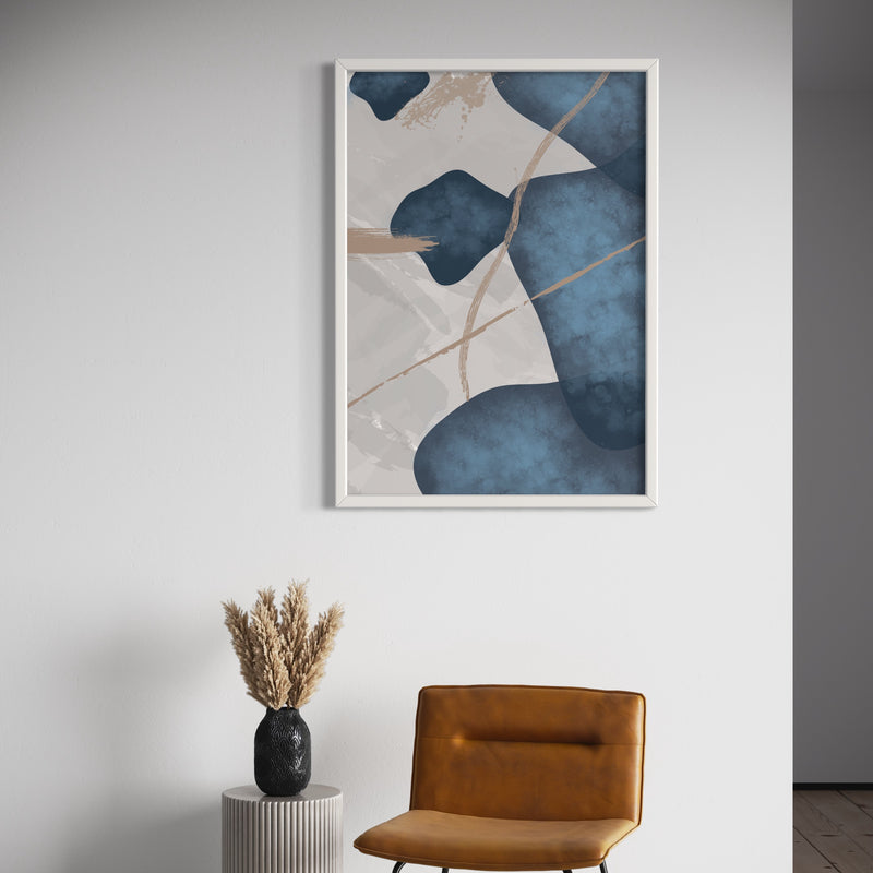 Set of 1 - Abstract Art 'Blue Essenza'
