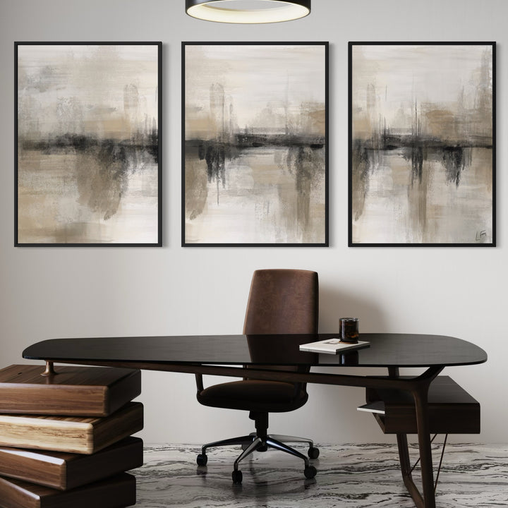 Set of 3 Framed Canvas - Nude Heaven