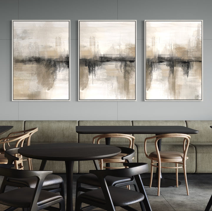 Set of 3 Framed Canvas - Nude Heaven