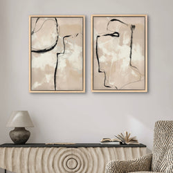 Framed Canvas Set of 2 - Paris