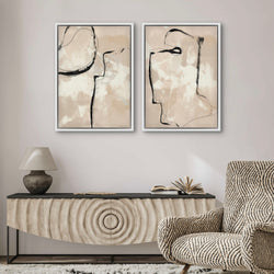 Framed Canvas Set of 2 - Paris