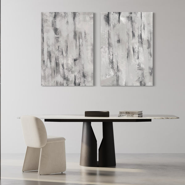 Abstract Canvas Set of 2 - Concrete