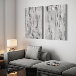 Abstract Canvas Set of 2 - Concrete