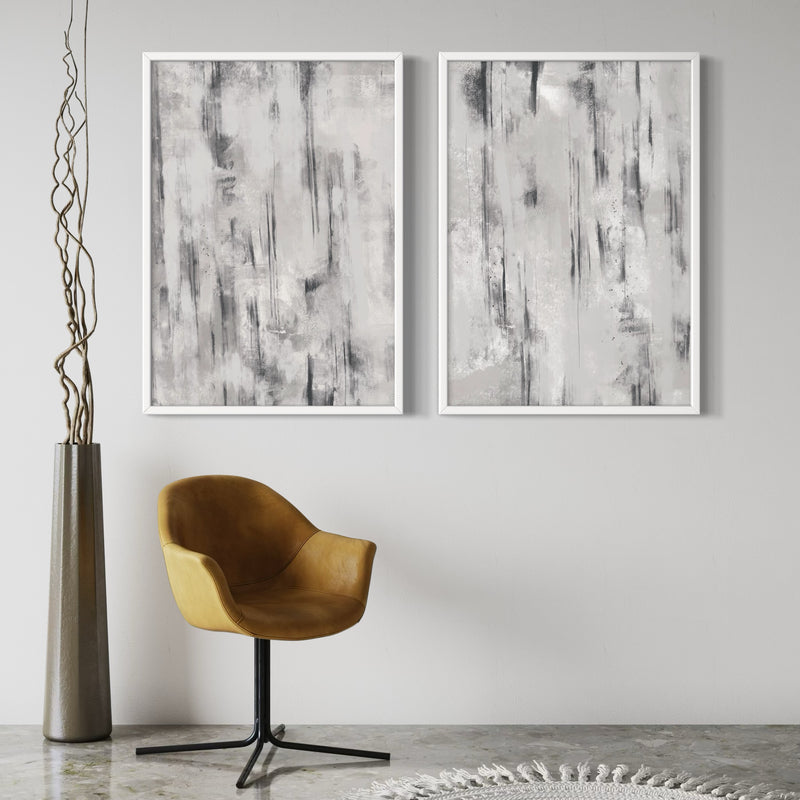 Abstract Art set of 2 prints - Concrete