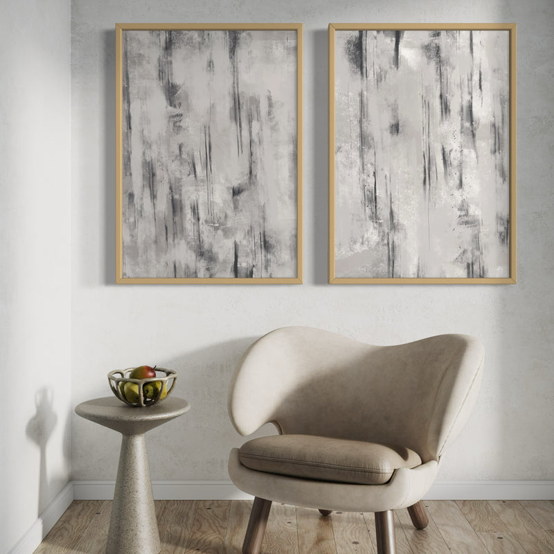 Abstract Art set of 2 prints - Concrete