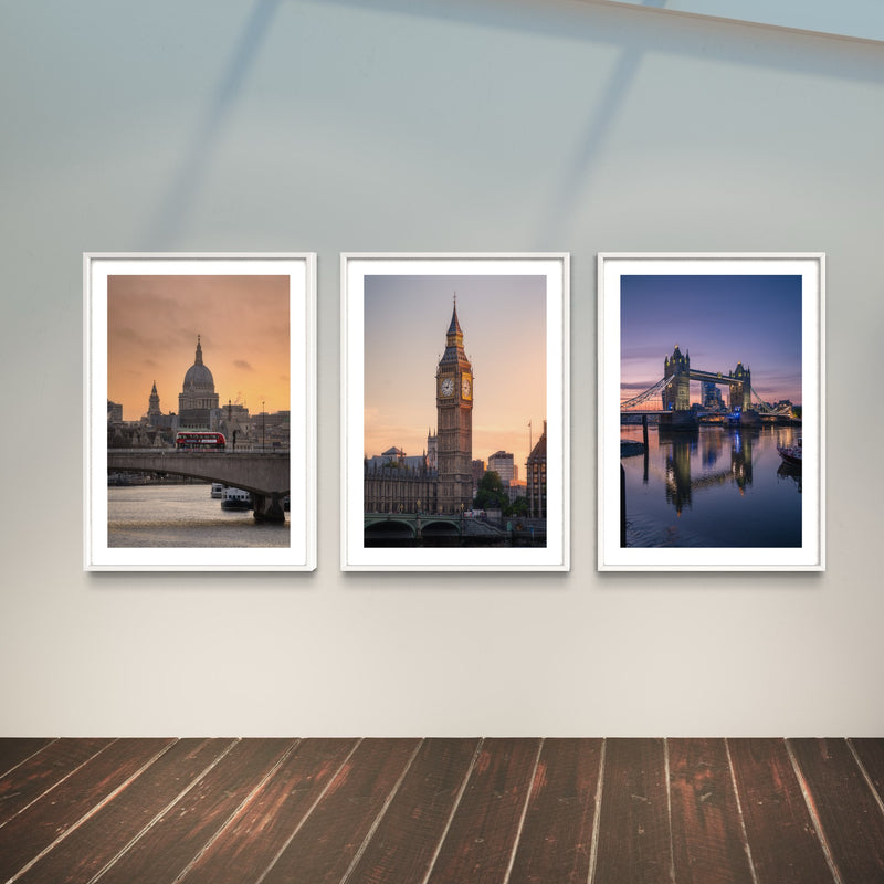 Set of 3 Photographs - London Day & Night