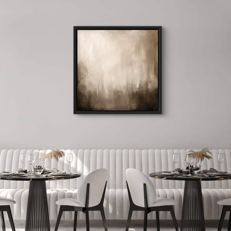 Framed Canvas - Brown Clouds